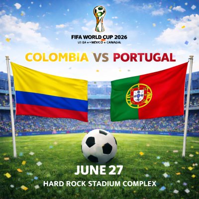 Colombia vs Portugal - World Cup - Group K (Match 71)