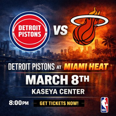 Detroit Pistons at Miami Heat