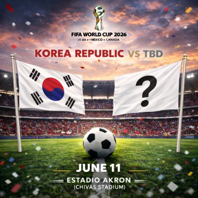 Korea Republic vs TBD - World Cup - Group A (Match 2)