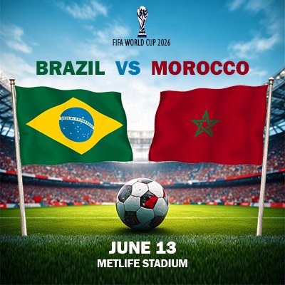 Brazil vs Morocco - World Cup - Group C (Match 7)