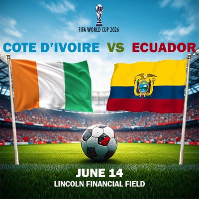 Cote d'Ivoire vs Ecuador - World Cup - Group E (Match 9)