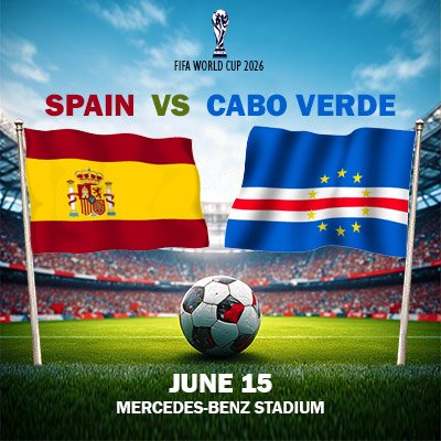 Spain vs Cabo Verde - World Cup - Group H (Match 14)