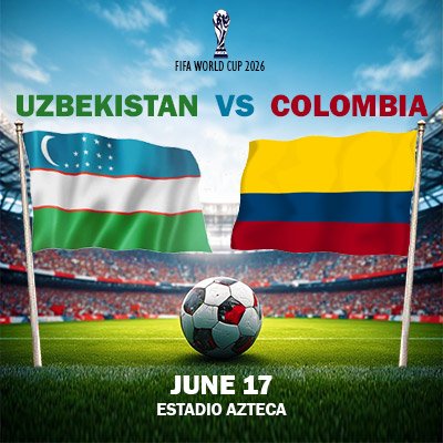 Uzbekistan vs Colombia - World Cup - Group K (Match 24)