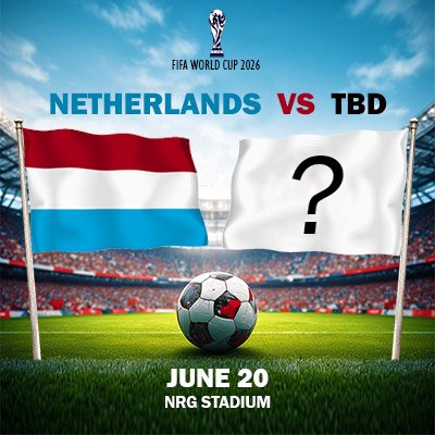 Netherlands vs TBD - World Cup - Group F (Match 35)