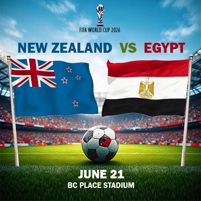 New Zealand vs Egypt - World Cup - Group G (Match 40)