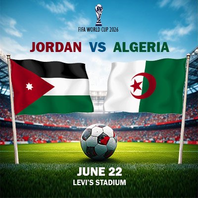 Jordan vs Algeria - World Cup - Group J (Match 44)