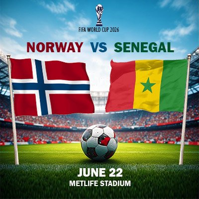 Norway vs Senegal - World Cup - Group I (Match 41)