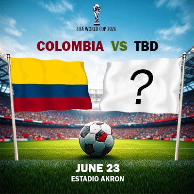 Colombia vs TBD - World Cup - Group K (Match 48)