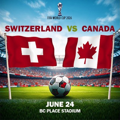 Switzerland vs Canada - World Cup - Group B (Match 51)