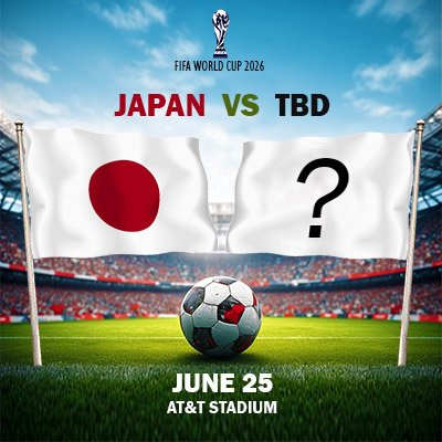 Japan vs TBD - World Cup - Group F (Match 57)