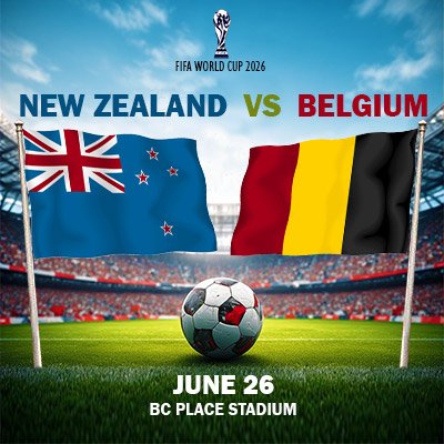 New Zealand vs Belgium - World Cup - Group G (Match 64)