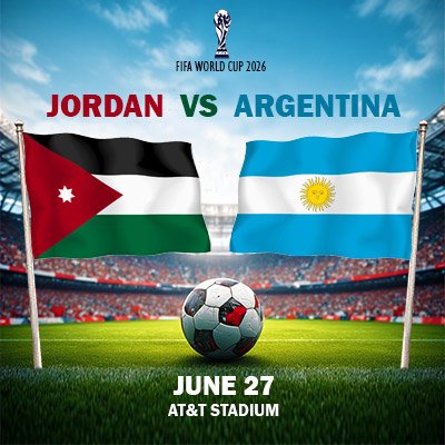 Jordan vs Argentina - World Cup - Group J (Match 70)