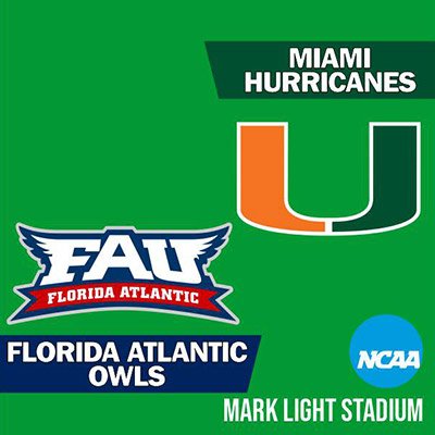NCAA - Florida Atlantic Owls at Miami Hurricanes Baseball