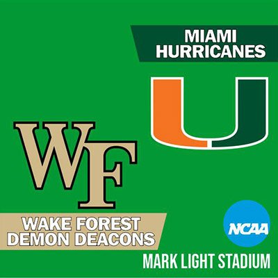 NCAA - Wake Forest Demon Deacons at Miami Hurricanes Baseball