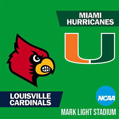 NCAA - Louisville Cardinals at Miami Hurricanes Baseball
