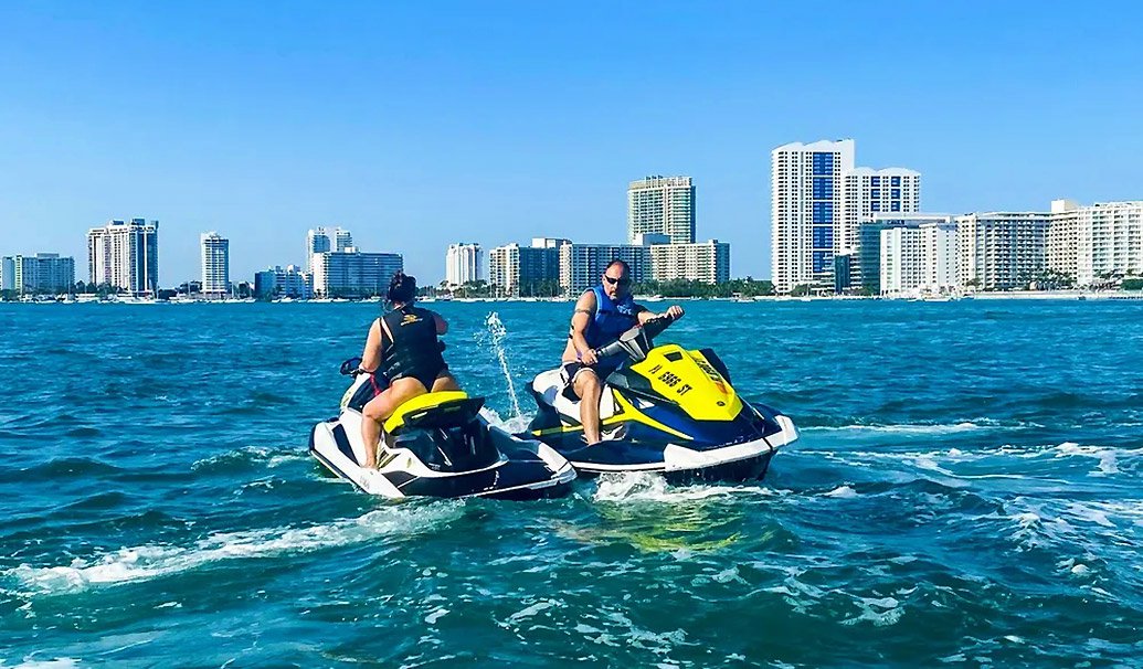 Jet Ski Tour of Biscayne Bay from Bayside Marketplace
