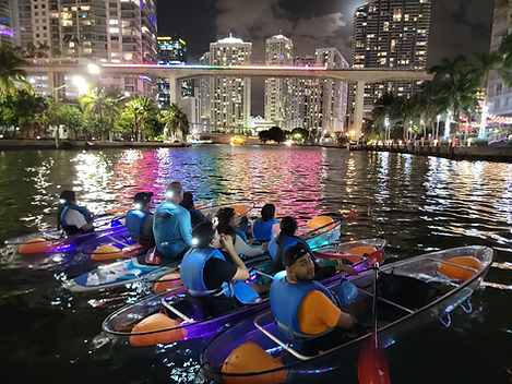 L.E.D. Light Kayak Miami City Lights